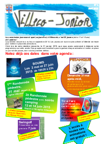 Villeco Junior 1 - avril 2015